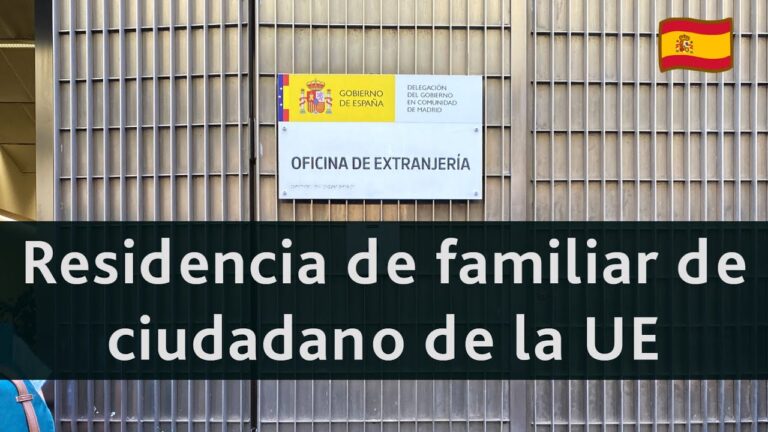 Requisitos para la tarjeta de residencia de familiar de ciudadano de la UE en Madrid