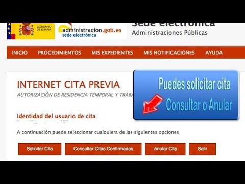 Solicitud de cita previa para renovar documentos en Madrid